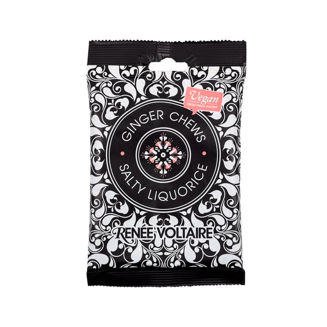 Renée Voltaire Ginger Chews Saltlakrits 84 g | Mat & dryck - Snacks & godis - Lakrits | Apoteka