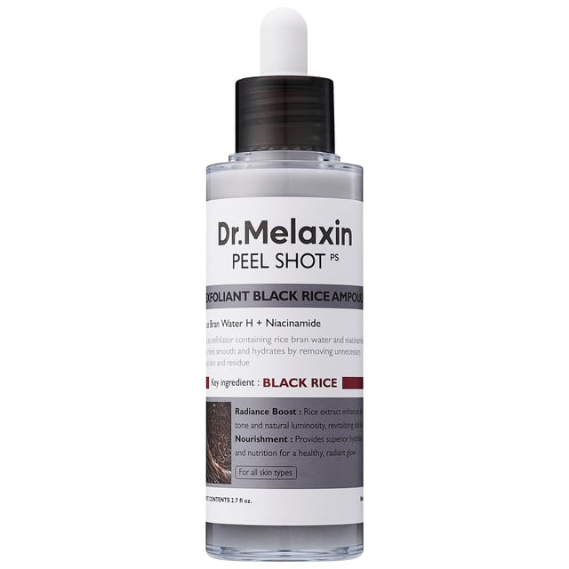 Dr.Melaxin Peel Shot Exfoliating Black Rice Ampoule 80 ml