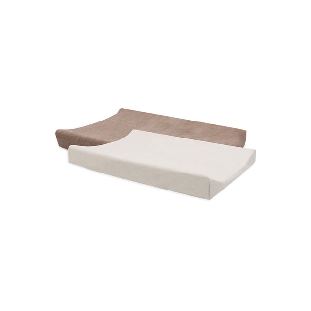 Jollein Skötbäddsöverdrag 50x70 cm Milky Coffee/Ivory 2 st | Baby, barn & förälder - Blöjor & våtservetter - Skötbordsunderlägg | Apoteka