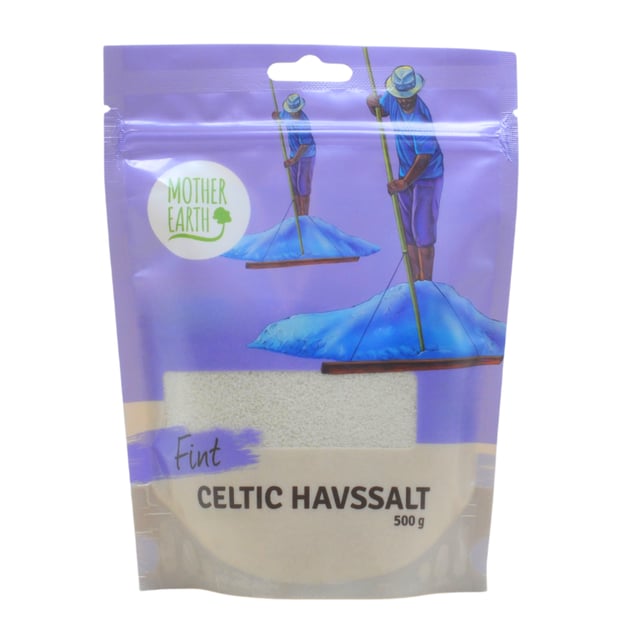 Mother Earth Celtic Havssalt Fint 500g | Mat & dryck - Skafferi - Kryddor & smaksättning - Salt | Apoteka