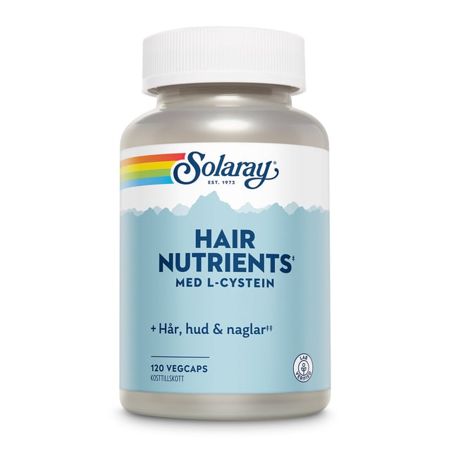 Solaray Hair Nutrients 120 kapslar | Vitaminer & kosttillskott - Hud, hår & naglar | Apoteka