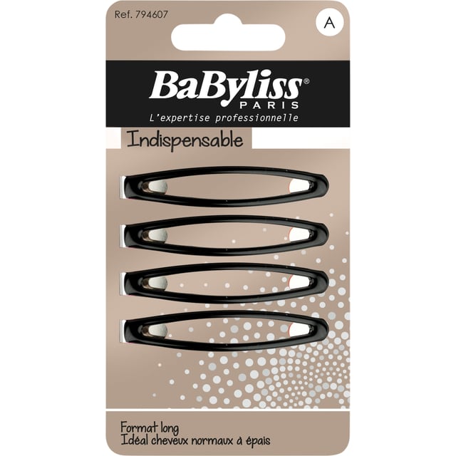 Babyliss Oval Klämma 4 st - Olika färger