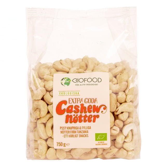 Biofood Cashewnötter Extra Goda 750 g | Mat & dryck - Snacks & godis - Naturgodis,Mat & dryck - Skafferi - Torkad frukt, nötter & frön | Apoteka
