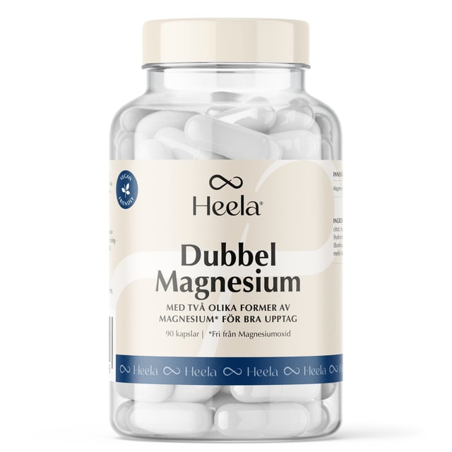 Heela Dubbel Magnesium 90 kapslar | Vitaminer & kosttillskott - Vitaminer & mineraler - Magnesium | Apoteka
