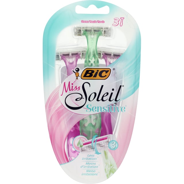 BiC Rakhyvel Miss Soleil Sensitive 3st | Hudvård - Rakning & hårborttagning - Rakhyvlar | Apoteka