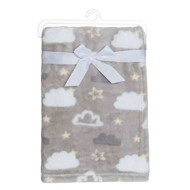 Fresh Kid Filt Moln Deluxe grå 75x100cm | Baby, barn & förälder - Babyfiltar | Apoteka