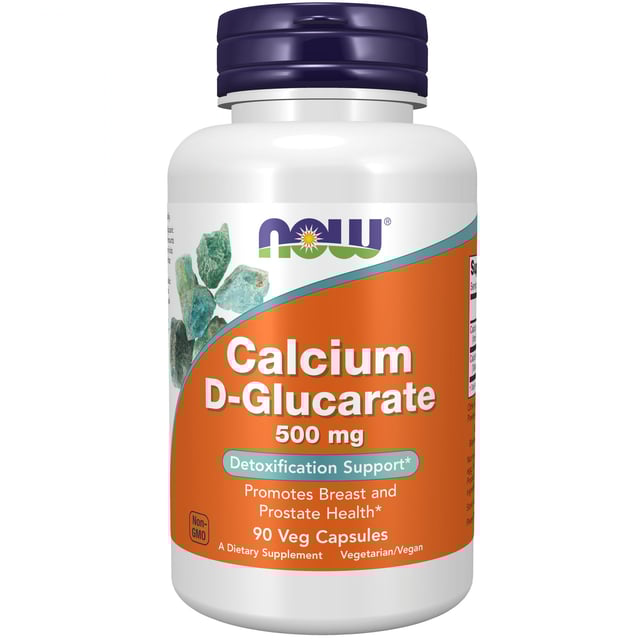 Now Calcium D-Glucarate 500 mg 90 vegkapslar | Vitaminer & kosttillskott - Växtbaserade kosttillskott | Apoteka