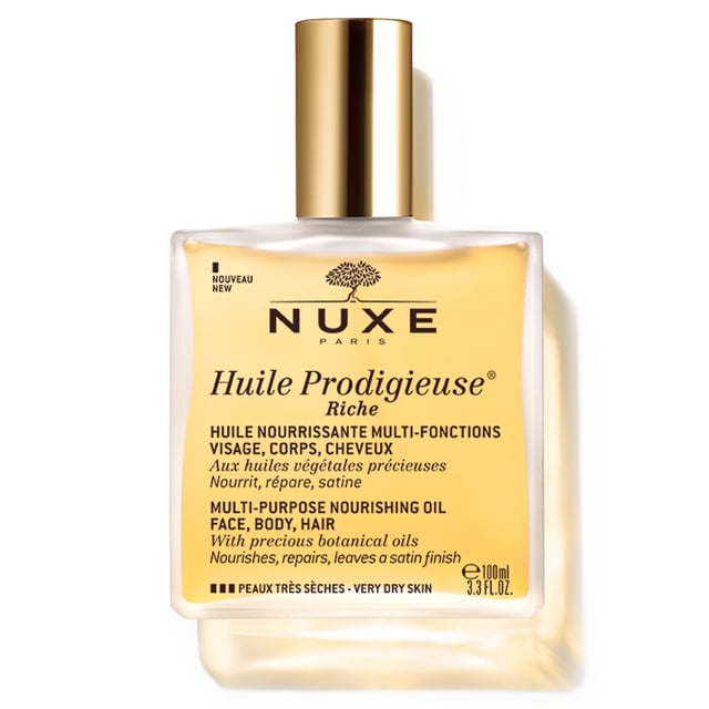 Nuxe Huile Prodigieuse Riche Oil 100 ml | Hudvård - Kroppsvård - Kroppsolja - Återfuktande olja,Hudvård - Ansiktsvård - Ansiktsolja,Hårvård - Håroljor & hårserum | Apoteka
