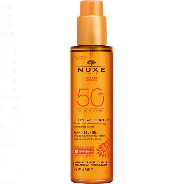 Nuxe Tanning Sun Oil SPF50 150 ml | Hudvård - Solskydd - Sololja,Hudvård - Solskydd - Solskydd för kroppen,Hudvård - Solskydd - Solskydd för ansikte | Apoteka