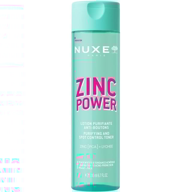Nuxe Zinc Power Purifying And Spot Control Toner 200 ml | Hudvård - Hudbesvär - Akne - Punktbehandling för akne,Hudvård - Ansiktsvård - Ansiktsrengöring - Ansiktsvatten & toner | Apoteka