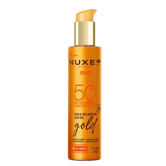 NUXE Sun Tanning Oil Gold SPF50 150 ml | Hudvård - Solskydd - Sololja,Hudvård - Solskydd - Solskydd för kroppen,Hudvård - Solskydd - Solskydd för ansikte | Apoteka