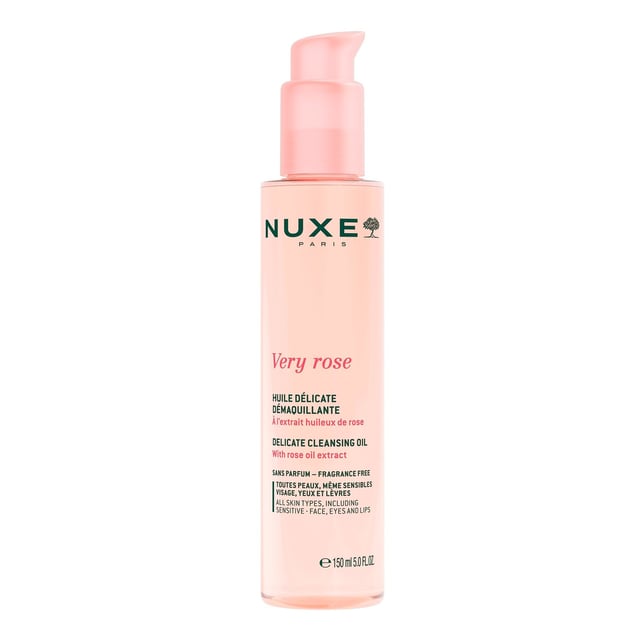 NUXE Very Rose Cleansing Oil 150 ml | Hudvård - Ansiktsvård - Ansiktsrengöring - Rengöringsolja | Apoteka