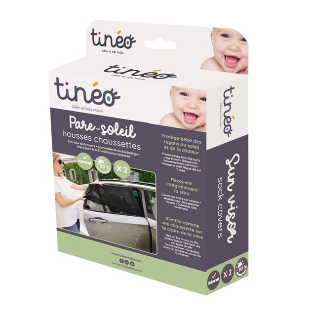 Tinéo Solskydd - Dra-på för Bilruta (2 st) | Baby, barn & förälder - Praktiska tillbehör för barn - Biltillbehör för barn | Apoteka