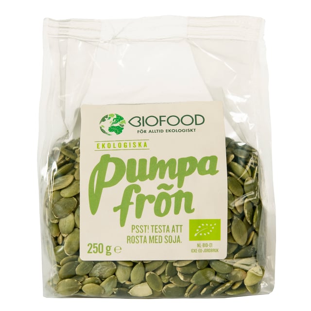 Biofood Pumpafrön 250 g | Mat & dryck - Snacks & godis - Naturgodis,Mat & dryck - Skafferi - Torkad frukt, nötter & frön | Apoteka