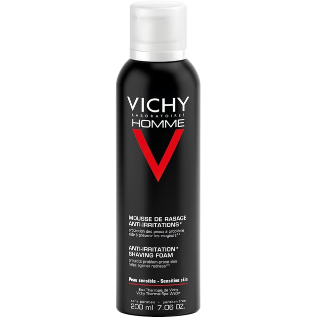 Vichy Homme Anti-Irritation Shaving Foam 200 ml | Hudvård - Rakning & hårborttagning - Raklödder & rakgel | Apoteka