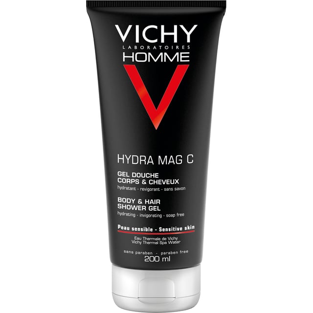 Vichy Homme Hydra Mag C Shower Gel 200ml | Hudvård - Kroppsvård - Bad & dusch - Duschkräm & duschtvål | Apoteka