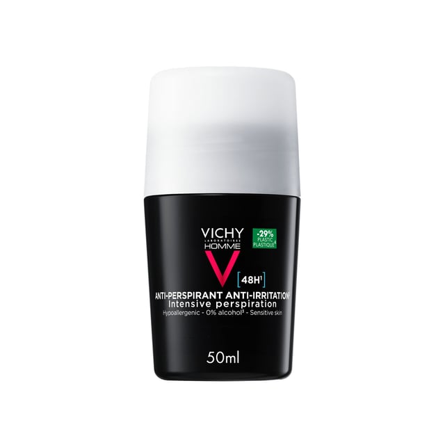 Vichy Homme 48H Anti-Irritations Anti-Perspirant 50 ml | Hudvård - Hudvård för män - Kroppsvård för män - Deodorant,Hudvård - Kroppsvård - Deodorant - Antiperspirant | Apoteka