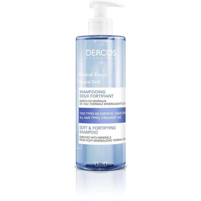 Vichy Dercos Soft & Fortifying Mineral Shampoo 400 ml | Hårvård - Schampo - Schampo för torrt hår | Apoteka