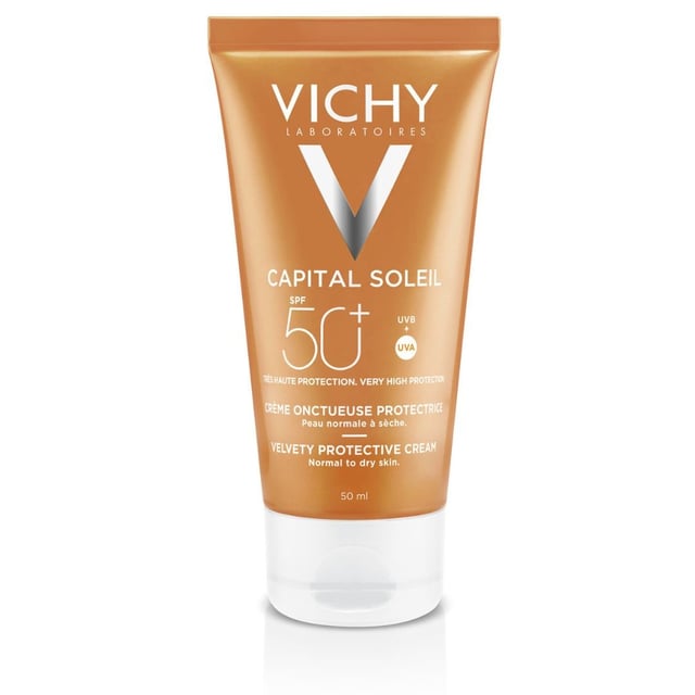 Vichy Capital Soleil SPF50+ Velvety Cream 50 ml | Hudvård - Solskydd - Solskydd för ansikte | Apoteka