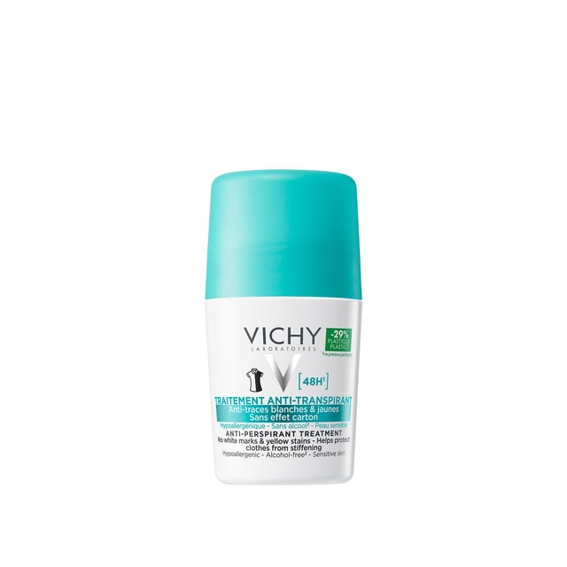 Vichy Anti-Trace Antiperspirant 48H Deo Roll-on 50 ml | Hudvård - Kroppsvård - Deodorant - Antiperspirant | Apoteka
