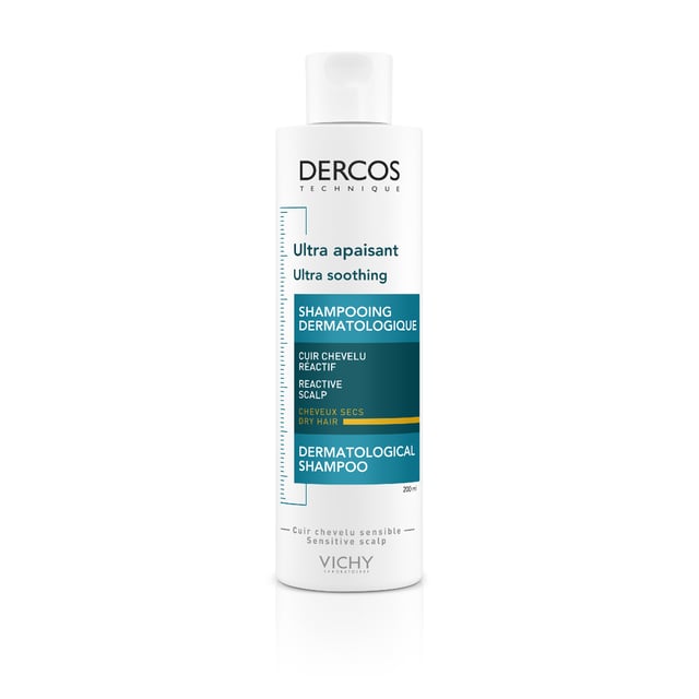 Vichy Dercos Ultra Soothing Schampoo 200 ml | Hårvård - Schampo - Schampo för torrt hår,Hårvård - Torr hårbotten | Apoteka