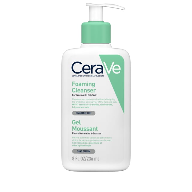 CeraVe Foaming Cleanser 236 ml | Hudvård - Kroppsvård - Bad & dusch - Duschkräm & duschtvål,Hudvård - Ansiktsvård - Ansiktsrengöring - Rengöringsgel | Apoteka