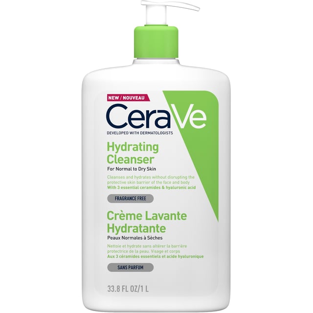CeraVe Hydrating Cleanser 1000 ml | Hudvård - Kroppsvård - Bad & dusch - Duschkräm & duschtvål,Baby, barn & förälder - Hudvård för barn - Duschtvål & duschkräm för barn | Apoteka
