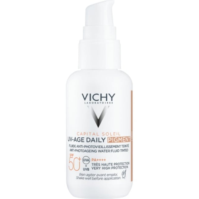 Vichy Capital Soleil UV-age Daily Pigment Light SPF50+ 40 ml. | Hudvård - Solskydd - Solskydd för ansikte | Apoteka