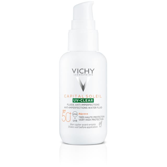 Vichy Capital Soleil UV Clear SPF50+ 40 ml | Hudvård - Hudbesvär - Akne - Aknekräm,Hudvård - Solskydd - Solskydd för ansikte | Apoteka