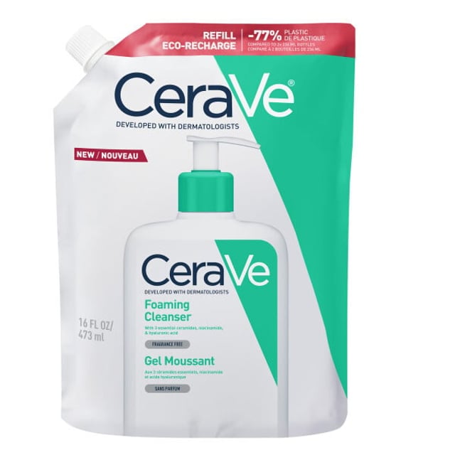 CeraVe Foaming Cleanser Refill 473 ml | Hudvård - Ansiktsvård - Ansiktsrengöring - Rengöringsgel | Apoteka