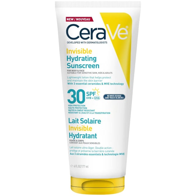 CeraVe Invisible Hydrating Sunscreen SPF30 177 ml | Hudvård - Solskydd - Solskydd för kroppen,Hudvård - Solskydd - Solskydd för ansikte | Apoteka