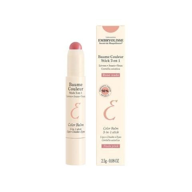 Embryolisse Color Balm 3-In-1 Stick Nude Pink 2,5 g | Smink - Läppar - Läppstift | Apoteka
