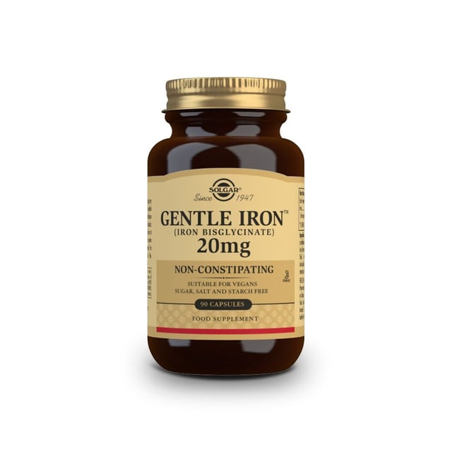 Solgar Gentle Iron 90 st | Vitaminer & kosttillskott - Vitaminer & mineraler - Järn | Apoteka