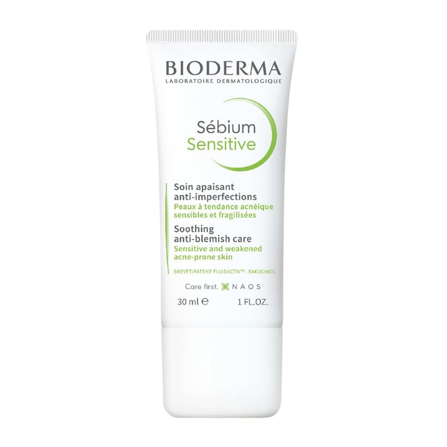 Bioderma Sebium Sensitive 30 ml | Hudvård - Hudbesvär - Akne - Aknekräm,Hudvård - Ansiktsvård - Ansiktskräm - Dagkräm | Apoteka