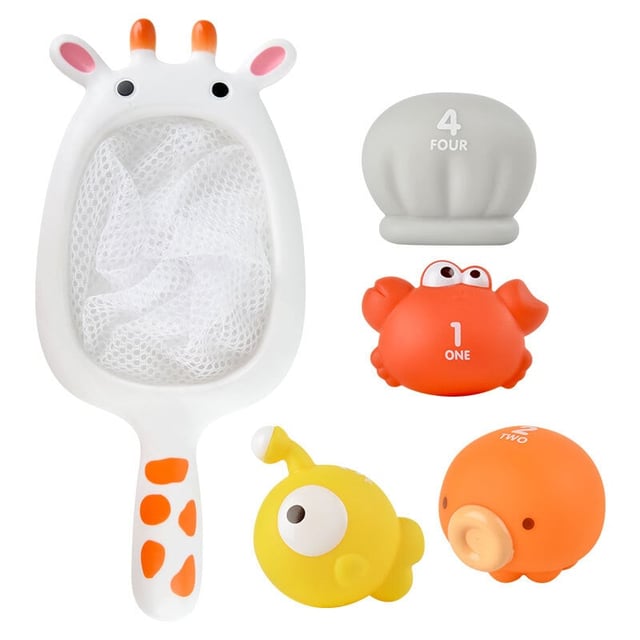 Fresh Kid Tub Fun Badlek Fiskeset Giraff 5 delar | Baby, barn & förälder - Bada & simma - Badleksaker | Apoteka