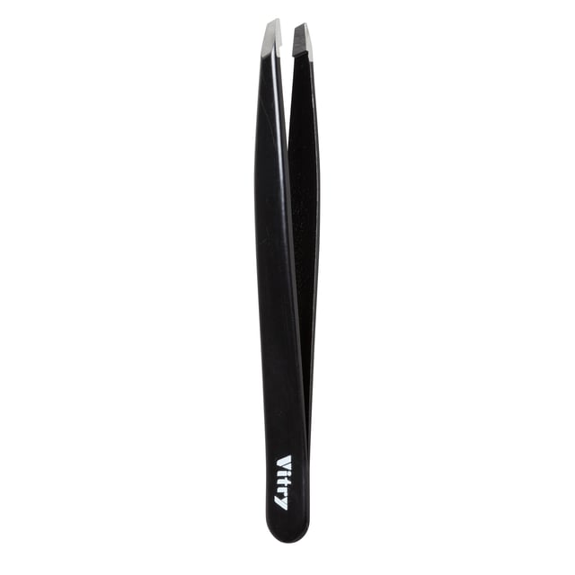 Vitry Professional Tweezer Stainless Steel Black | Hudvård - Rakning & hårborttagning - Pincetter,Smink - Ögonbryn - Pincetter | Apoteka
