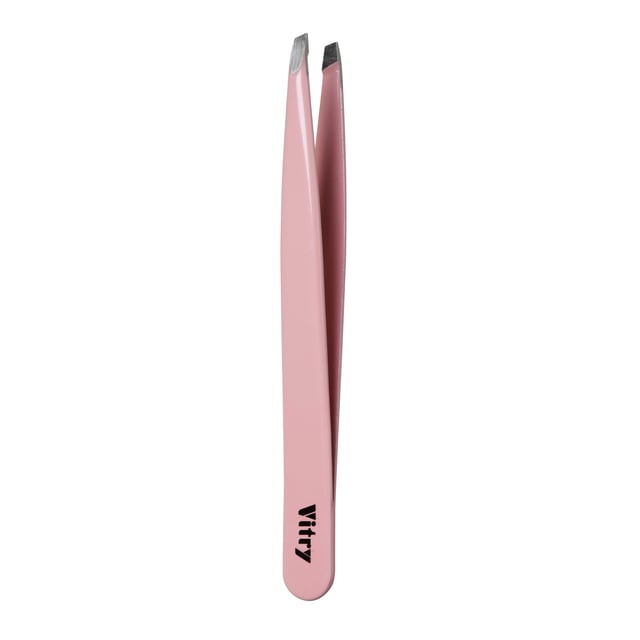 Vitry Professional Tweezer Stainless Steel Pale Pink | Hudvård - Rakning & hårborttagning - Pincetter,Smink - Ögonbryn - Pincetter | Apoteka