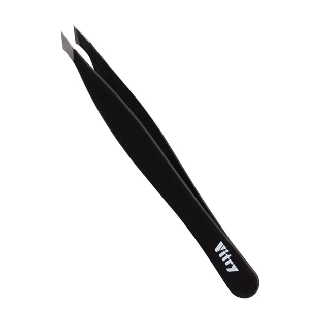 Vitry Yatagan Tweezer Pointed Ends Stainless Steel Black 1 st | Hudvård - Rakning & hårborttagning - Pincetter,Smink - Ögonbryn - Pincetter | Apoteka