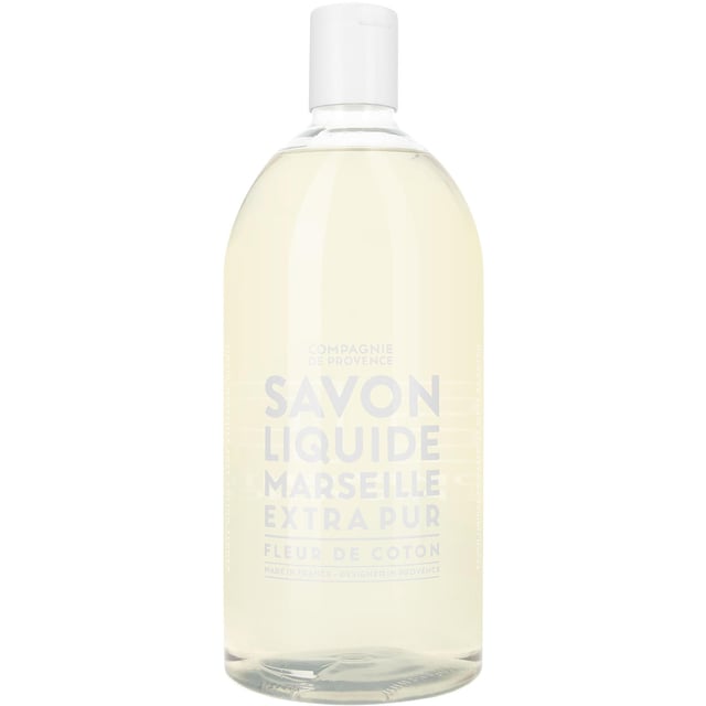 Compagnie De Provence Liquid Marseille Soap Refill Cotton Flower 1 liter | Hudvård - Händer & fötter - Handvård - Handtvål | Apoteka