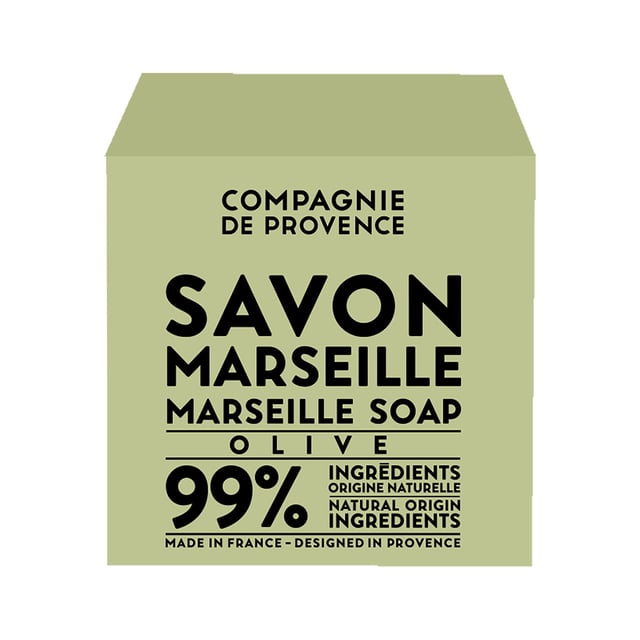 Compagnie De Provence Cube Of Marseille Soap Olive 400 g | Hudvård - Händer & fötter - Handvård - Handtvål,Hudvård - Kroppsvård - Bad & dusch - Duschkräm & duschtvål,Hushåll - Tvättmedel | Apoteka