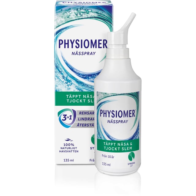 Physiomer Strong Jet 135 ml | Förkylning - Snuva & nästäppa - Nässpray,Graviditet - Nässpray för gravida | Apoteka