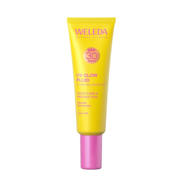 Weleda UV Glow Fluid Daily Care & Protection SPF 30 | Hudvård - Solskydd - Solskydd för ansikte | Apoteka