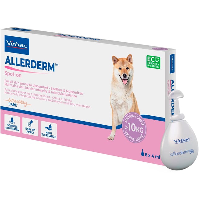 Virbac Allerderm Spot-on 6x4 ml | Djur - Hudbesvär & klåda hos djur | Apoteka