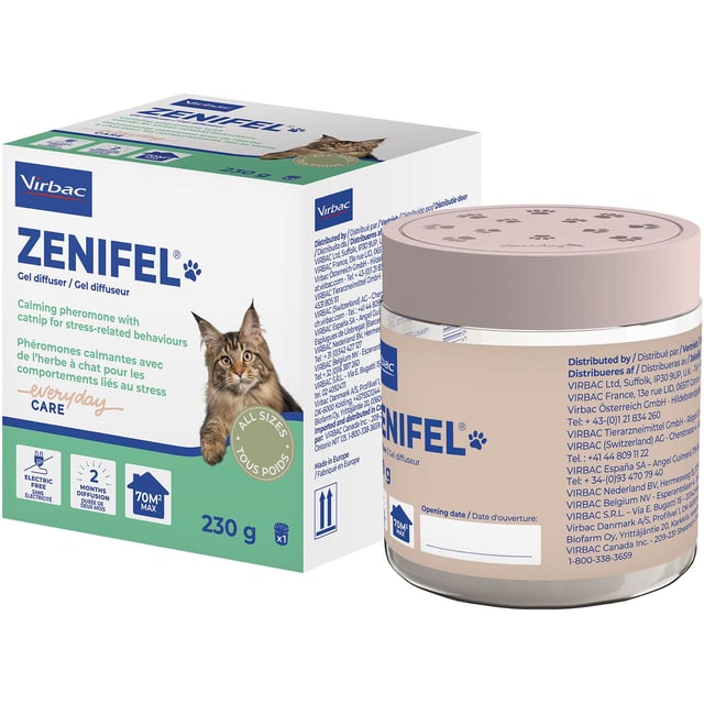 Zenifel Gel Diffuser 230 g | Djur - Rädsla & oro - Lugnande för katt | Apoteka