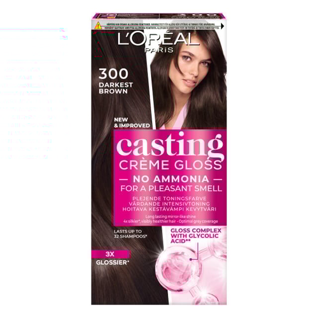 LOréal Paris Casting Creme Gloss 300 Darkest Brown | Hårvård - Hårfärg - Toning | Apoteka