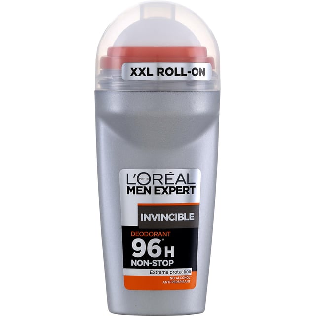 LOréal Paris Men Expert Invincible 96H Anti-Perspirant Deodorant Roll-On 50 ml | Hudvård - Hudvård för män - Kroppsvård för män - Deodorant | Apoteka