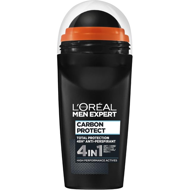 LOréal Paris Men Expert Carbon Protect Total Protection 48H Anti-Perspirant Deodorant Roll-On 50 ml | Hudvård - Hudvård för män - Kroppsvård för män - Deodorant | Apoteka