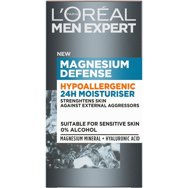 LOréal Men Expert Magnesium Defense 24H Moisturiser 50 ml | Hudvård - Hudvård för män - Ansiktsvård för män - Ansiktskräm | Apoteka