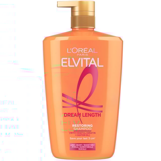 LOréal Paris Elvital Dream Length Shampoo 1L | Hårvård - Schampo - Schampo för färgat hår | Apoteka