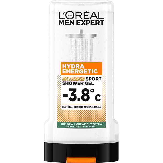 LOréal Paris Men Expert Hydra Energetic Shower Gel 300 ml | Hudvård - Hudvård för män - Kroppsvård för män - Duschtvål & bodylotion,Hudvård - Kroppsvård - Bad & dusch - Duschkräm & duschtvål | Apoteka